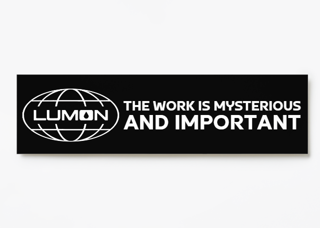 Mysterious & Important Bumper Sticker