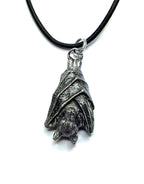 Fruit Bat Pendant | Gothic Necklace, Hanging Bat Pendant, Bats Lovers Gift | Handmade Goth Pendant, Vampire Jewelry, Animal Accessory