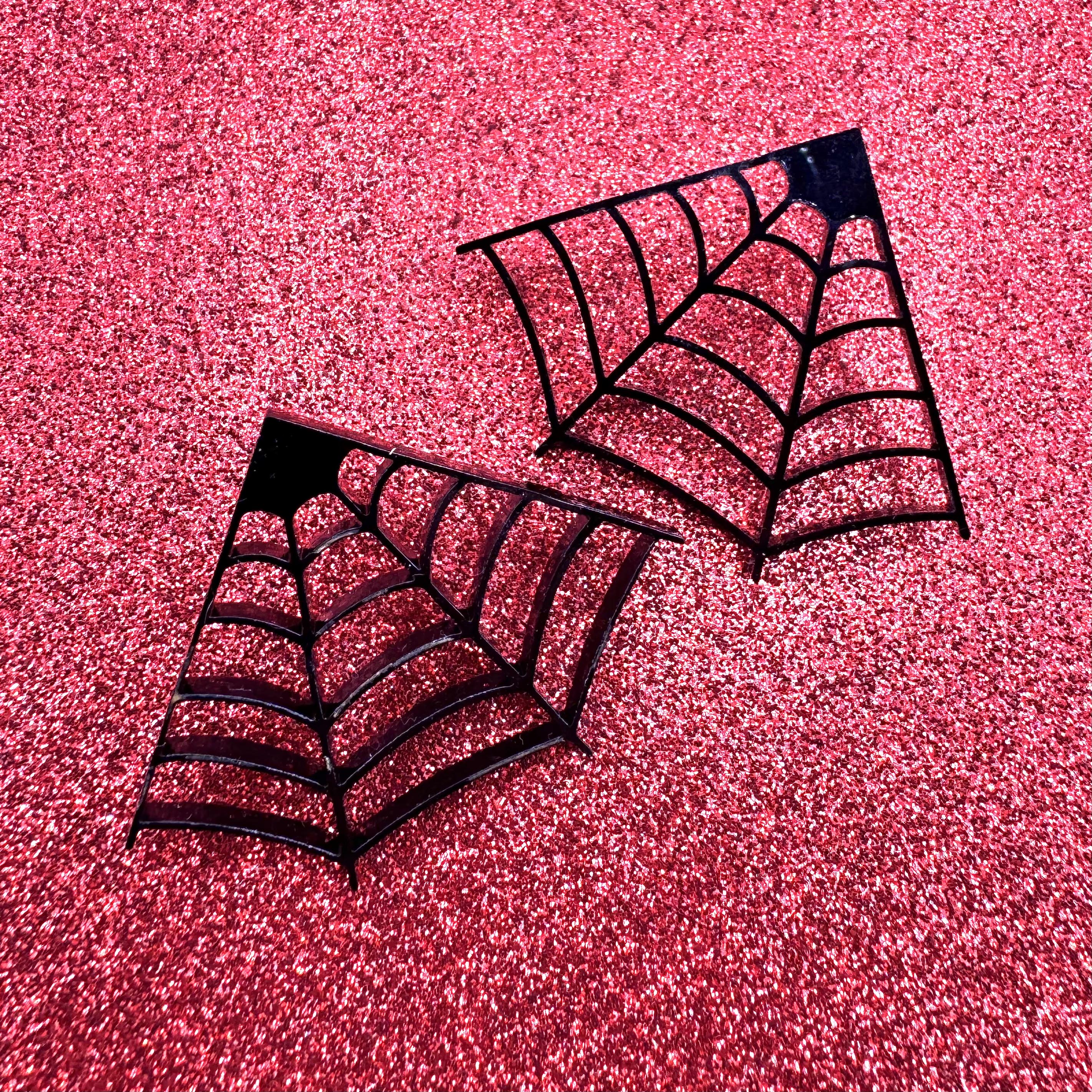 Spider Web Stud Earrings