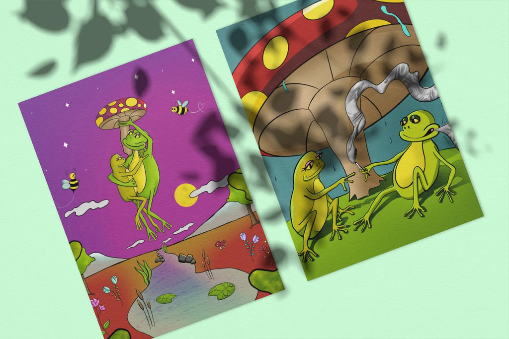 Frog-ever Coloring Pages Digital Download Printable