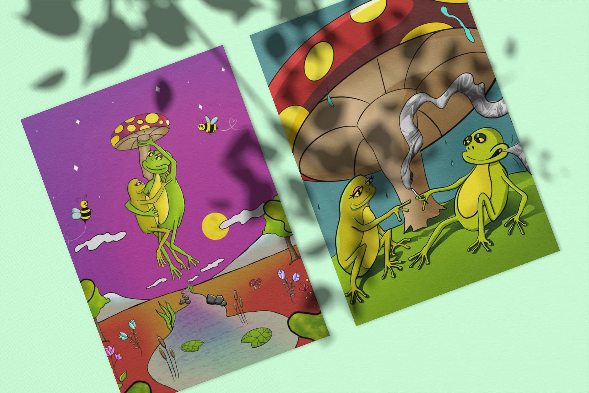 Frog-ever Coloring Pages Digital Download Printable - alternate view