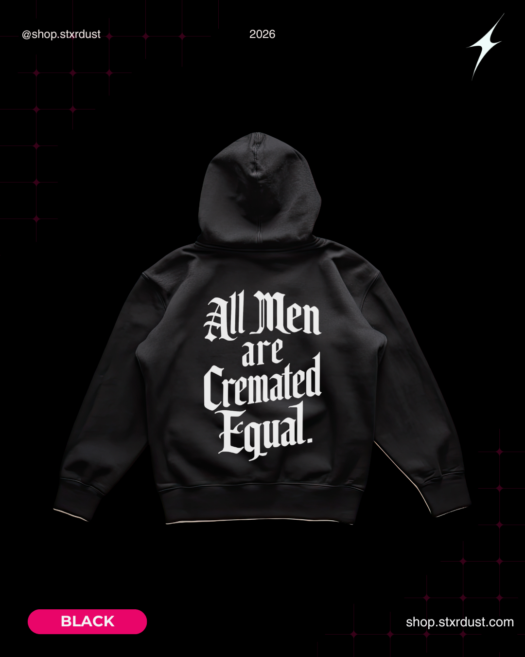 All Men are Cremated Equal Hoodies Black