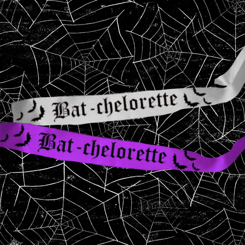 Bachelorette Sashes for Goth Weddings