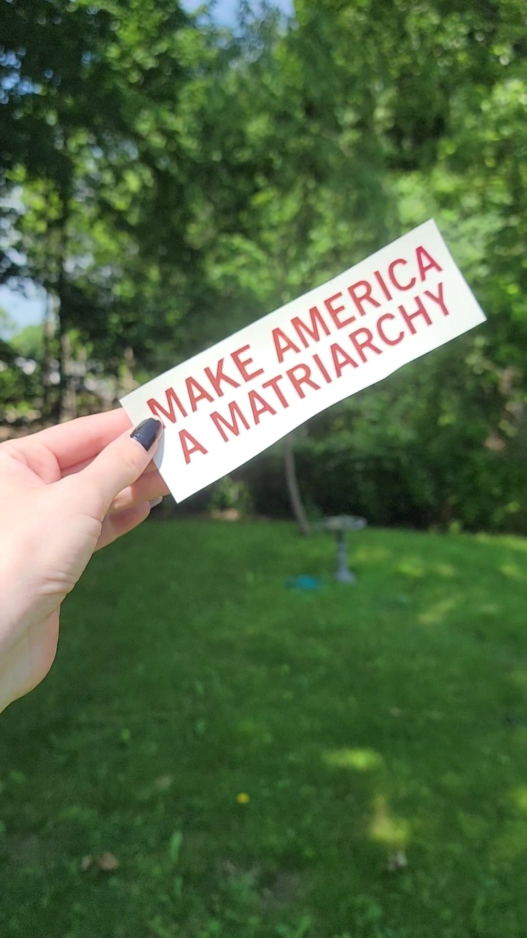 Make America a Matriarchy decals