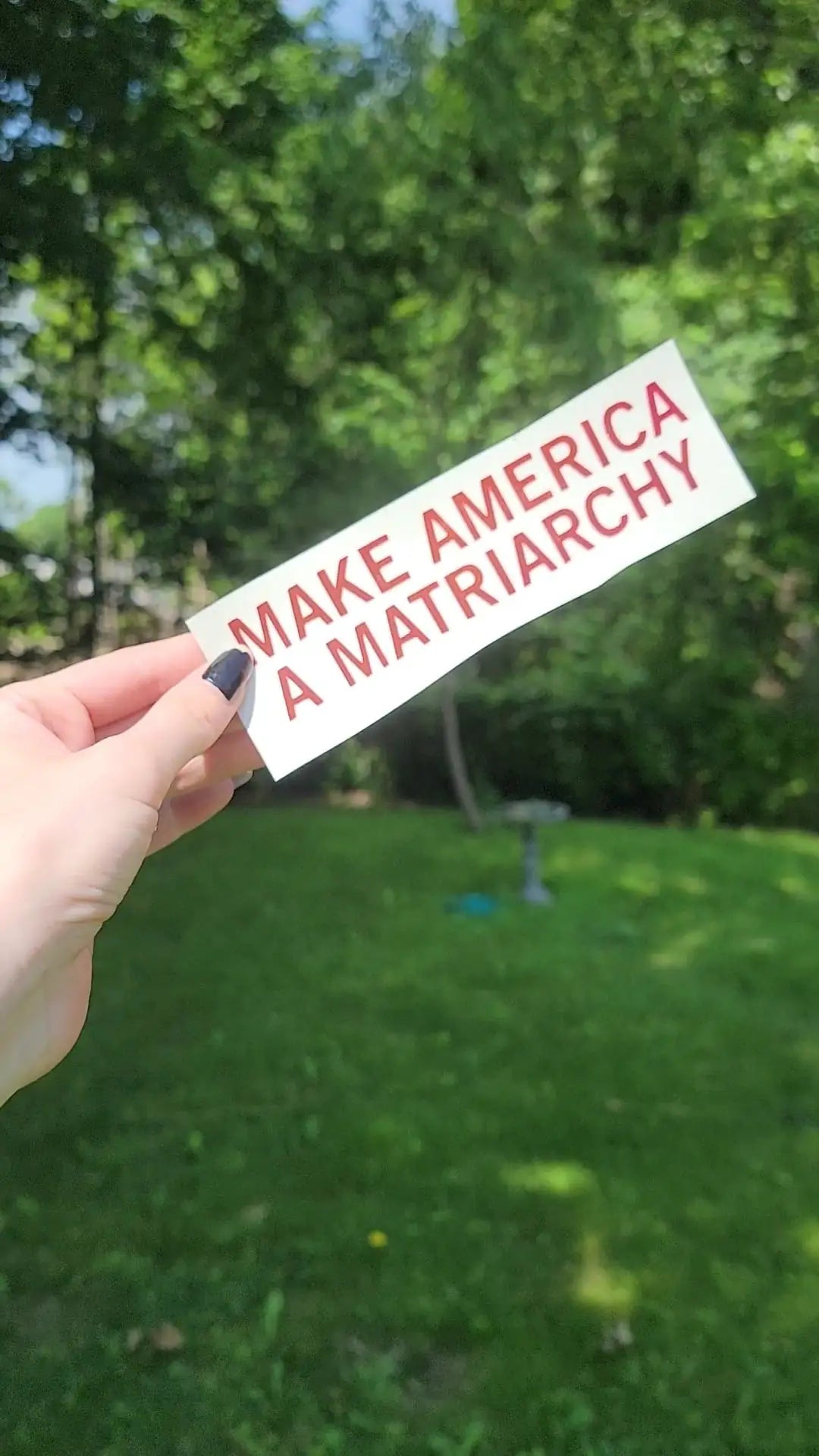 Make America a Matriarchy decals