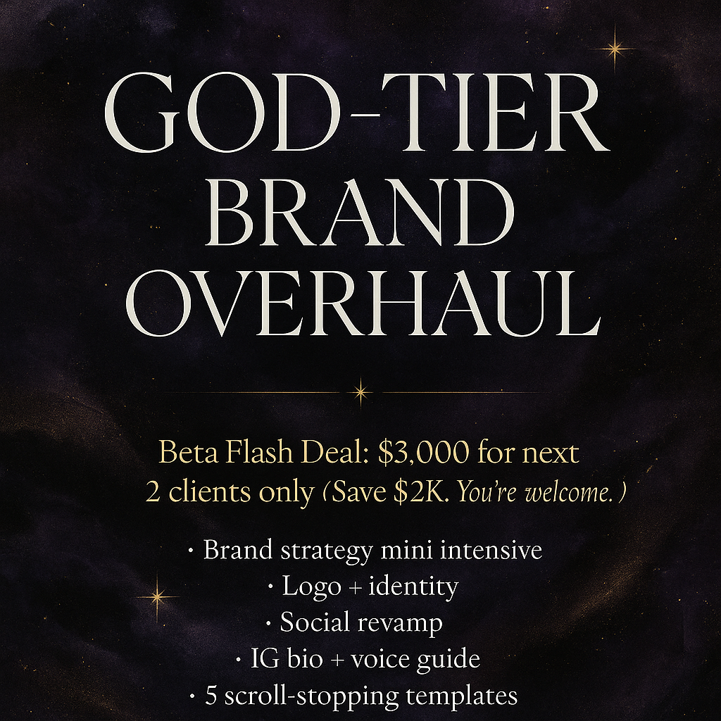 God-Tier Brand Overhaul