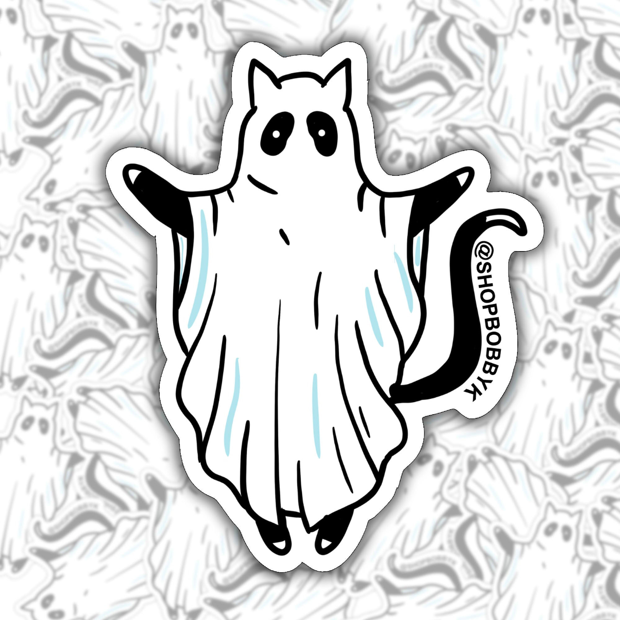 Ghost Cat No. 1 Sticker