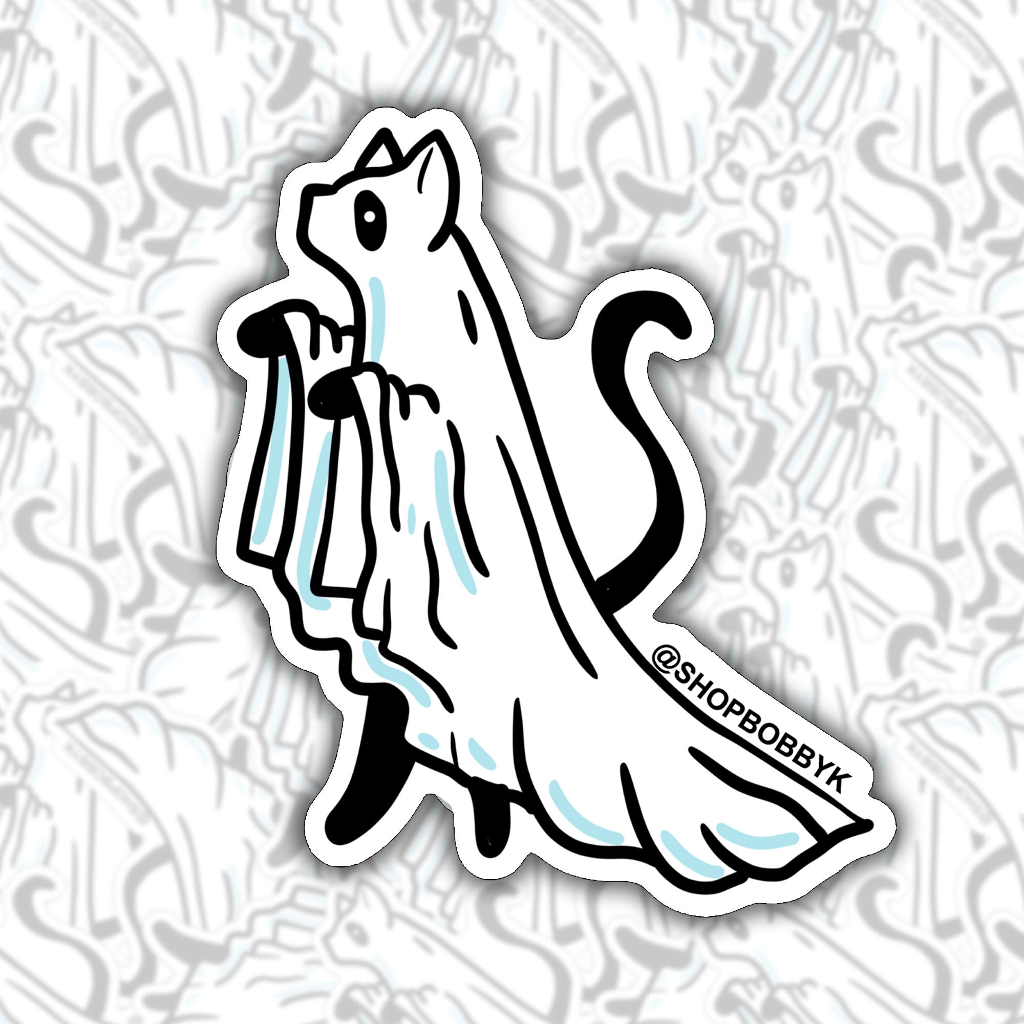 Ghost Cat Sticker Pack