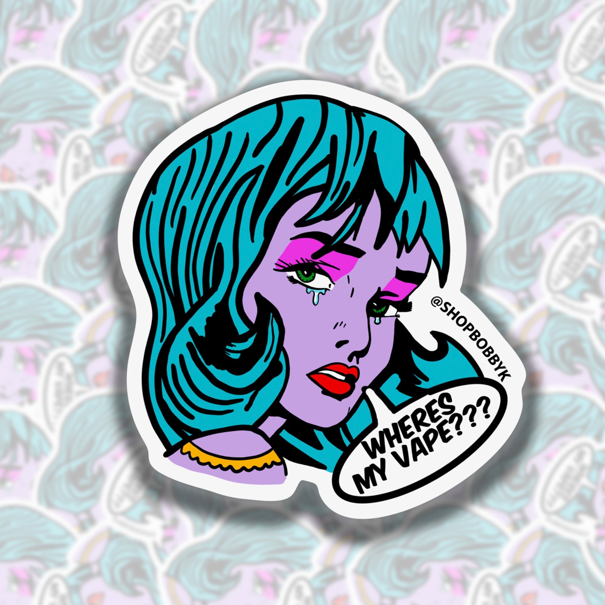 Pop Art Girlies Sticker Pack - detail view