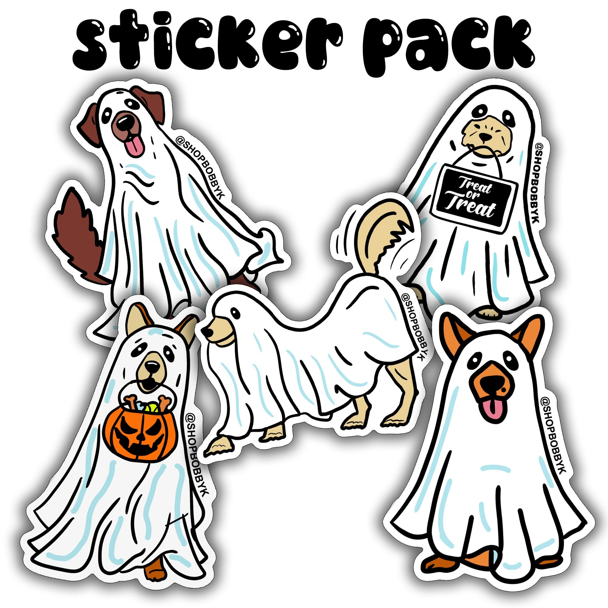 Ghost Dog Sticker Pack