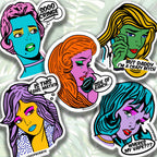 Pop Art Girlies Sticker Pack