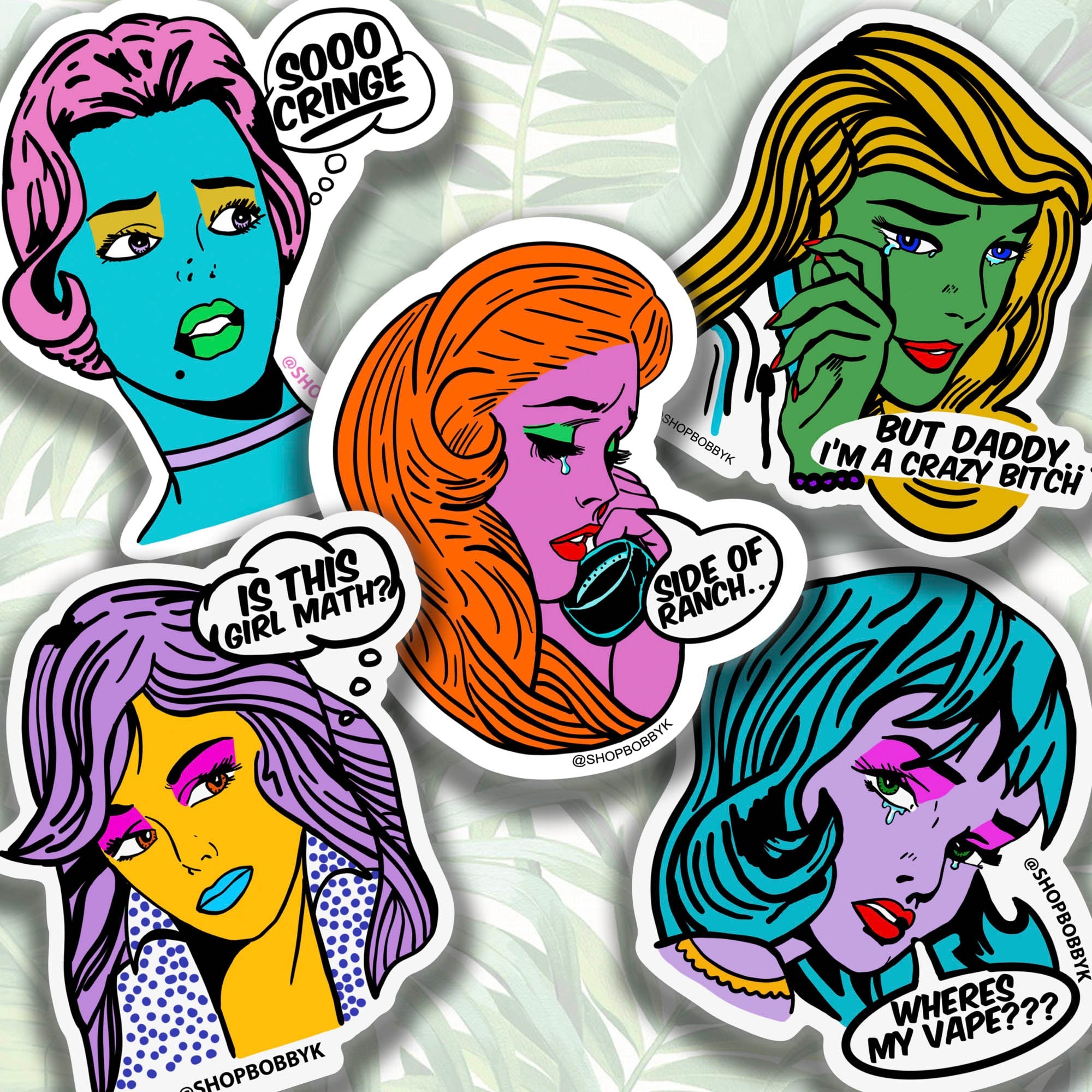 Pop Art Girlies Sticker Pack