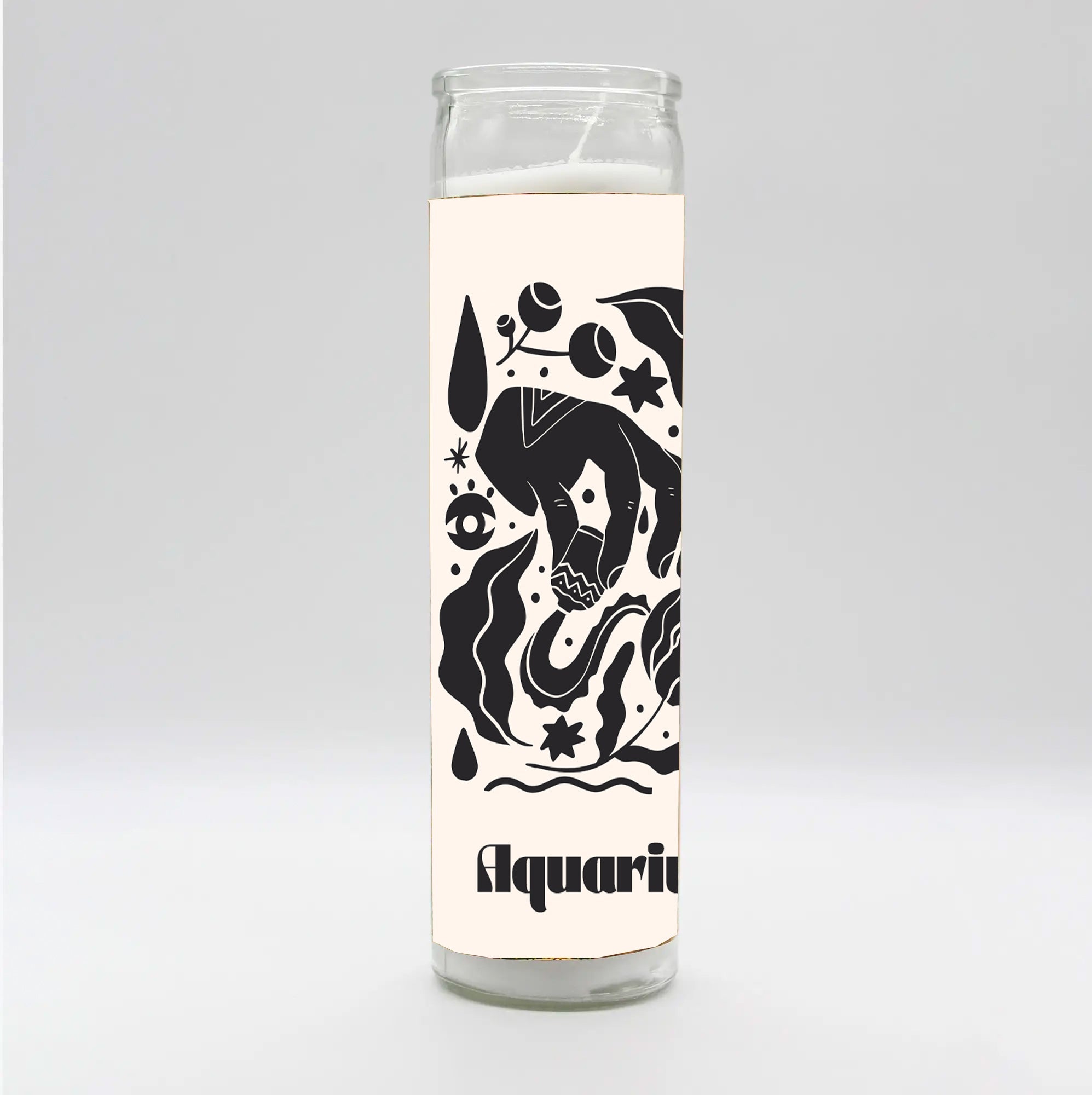 Zodiac Aquarius Candle