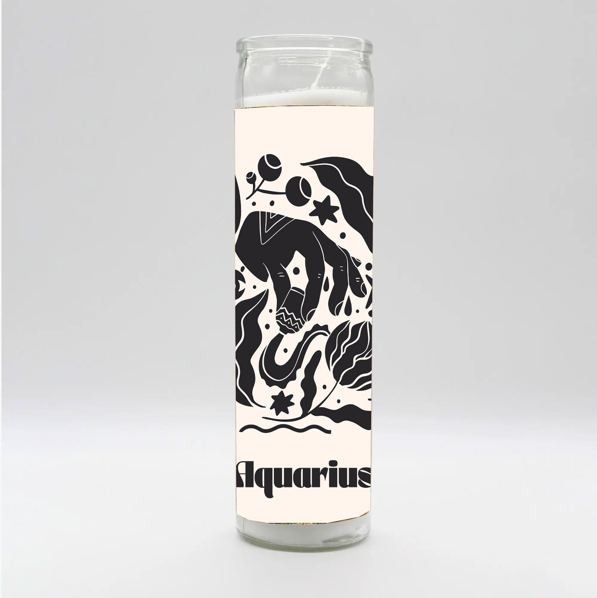 Zodiac Aquarius Candle